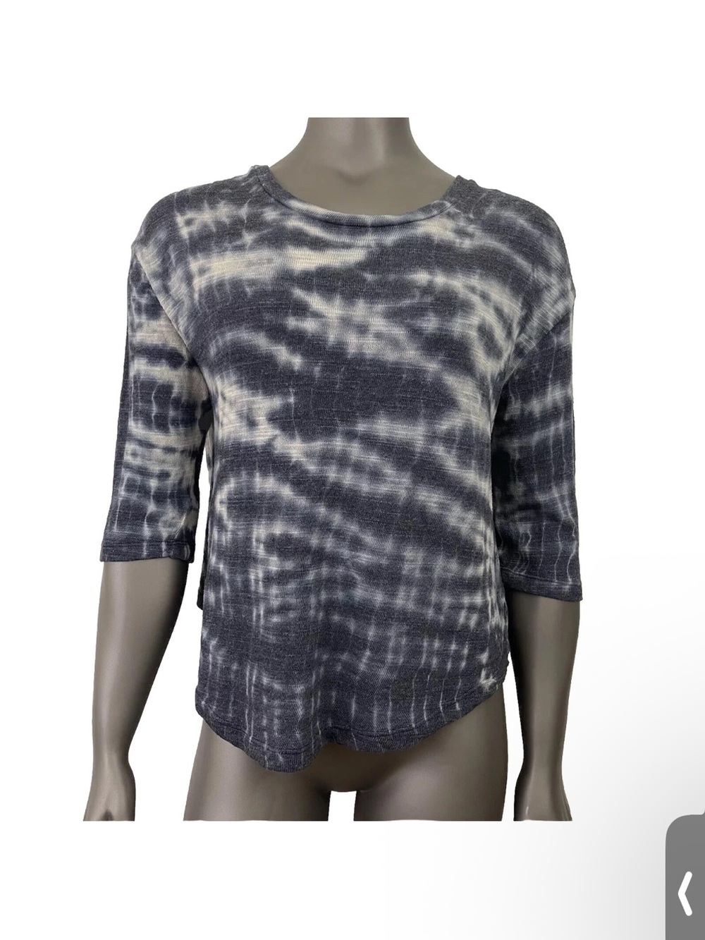 Young Fabulous & Broke Top Women's M Blue Tie-Dye Layered Hi-lo Chiffon Artsy